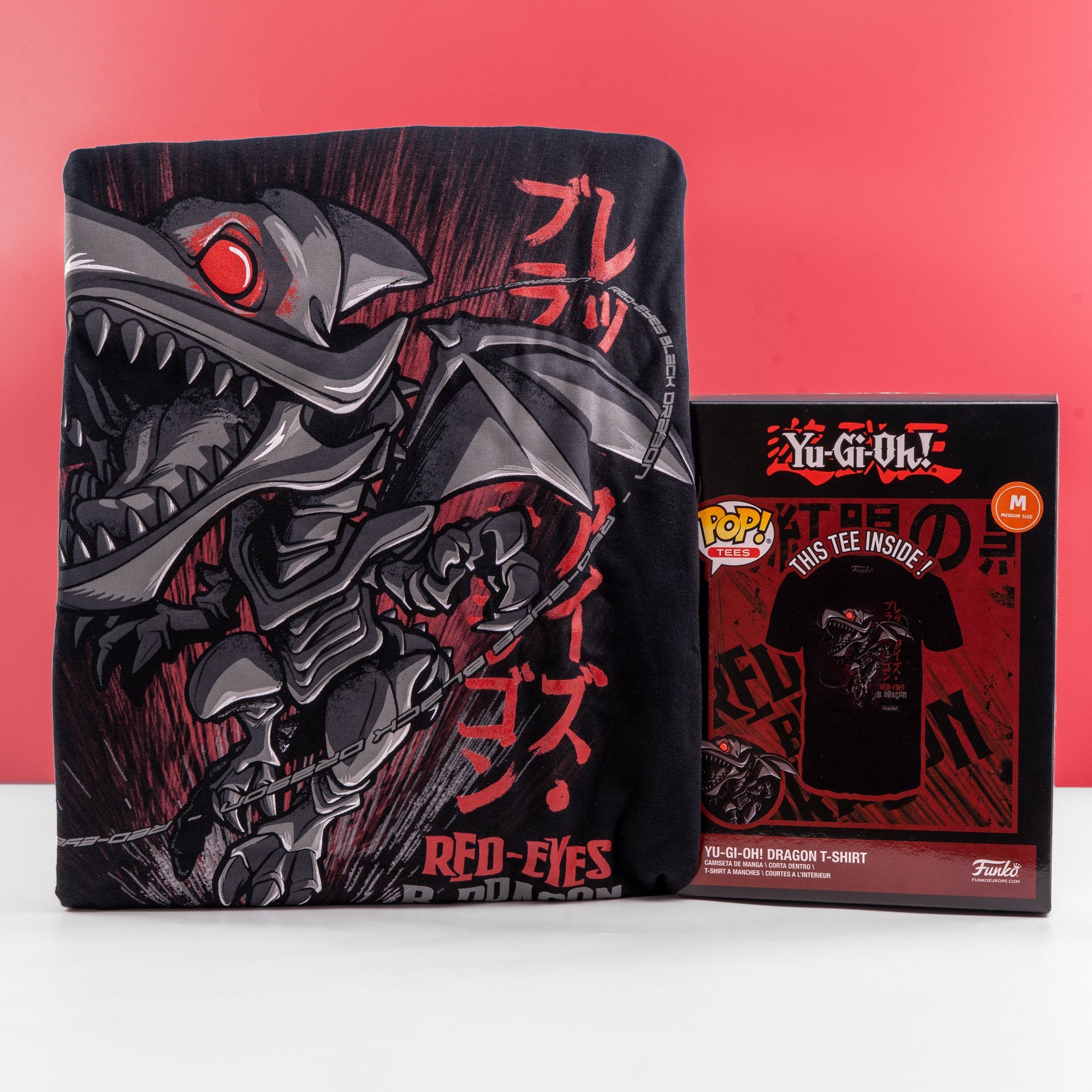 Yu - Gi - Oh! Red Eyes Black Dragon Funko Boxed Tee - GeekCore