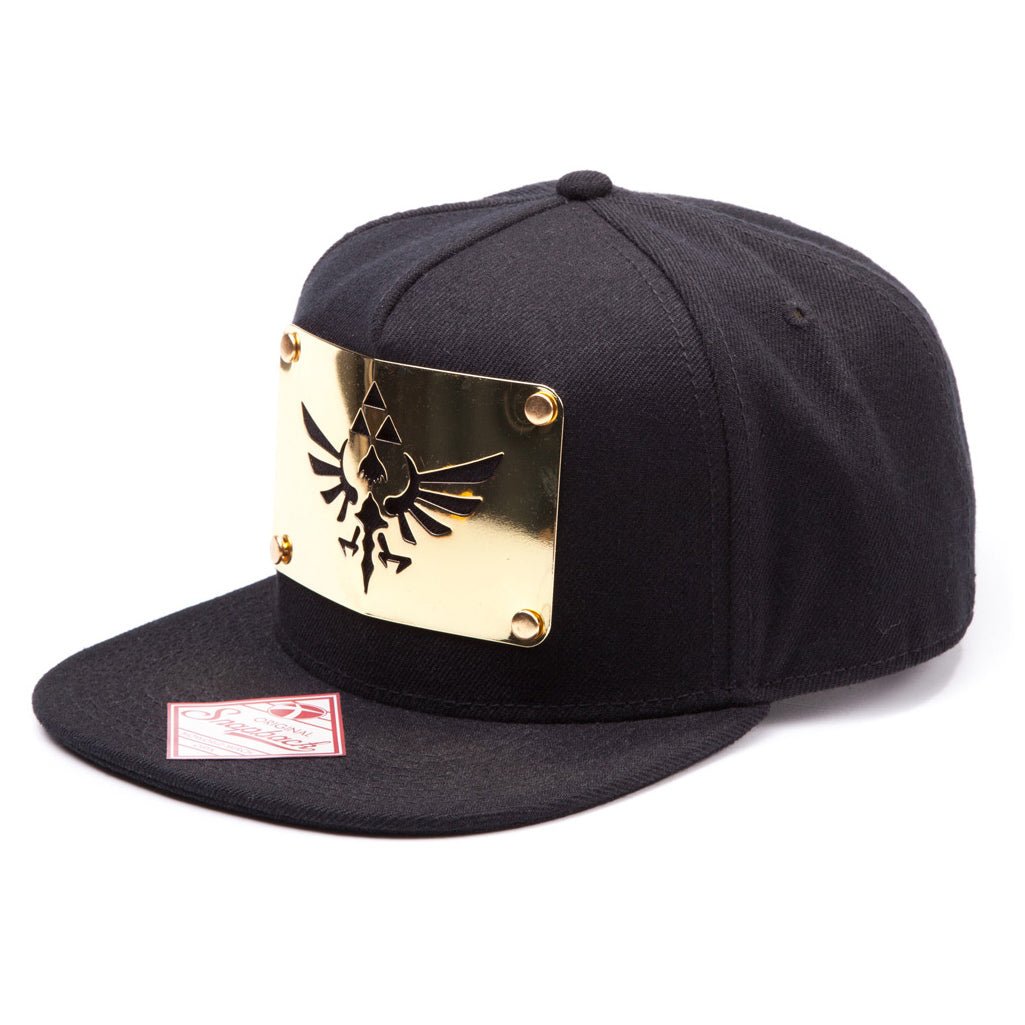 Zelda Black and Gold Snapback Cap - GeekCore