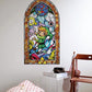 Zelda Stained Glass Wall Decal (Gold) - GeekCore