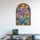 Zelda Stained Glass Wall Decal (Helmaroc King) - GeekCore