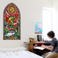 Zelda Stained Glass Wall Decal (Silver) - GeekCore