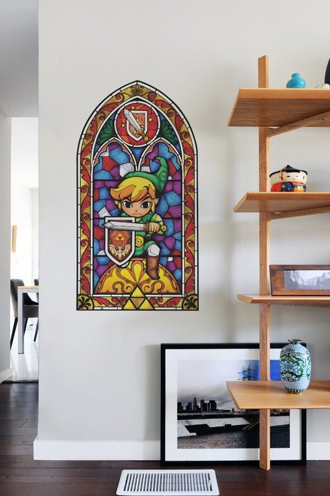 Zelda Stained Glass Wall Decal (Sword) - GeekCore