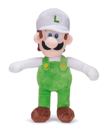 Super Mario Fire Luigi 36cm Large Plush Toy