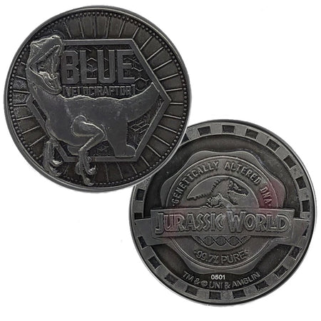 Jurassic World Blue Velociraptor Limited Edition Collectors Coin