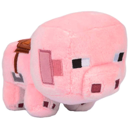 Minecraft Happy Explorer Saddled Pig Collectible Plush Toy