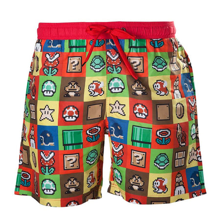 Super Mario Bros. Tiled Swim Shorts